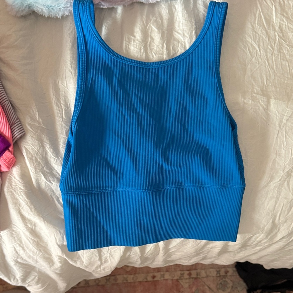 lululemon athletica Blue Crop Top